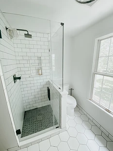 Subway Tile Glass Shower Remodel in Tampa, FL
