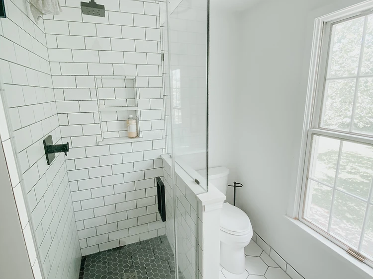 Subway Tile Glass Shower Remodel in Tampa, FL
