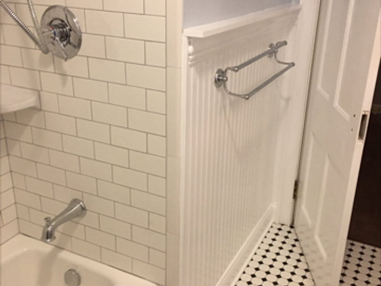 Subway Tile Tub Shower Remodel in Palmetto, FL