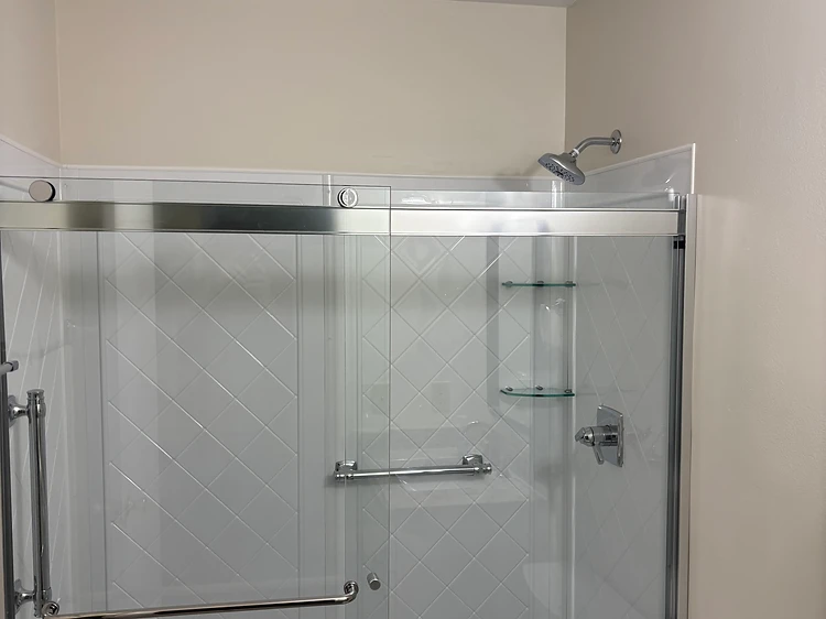 Sliding Glass Shower Remodel in Sun City Center, FL
