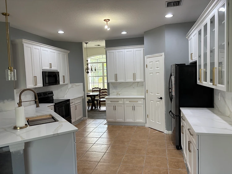 White Cabinet Kitchen Renovation in Sun City Center, FL