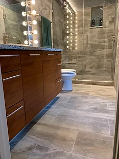 Wood Vanity Granite Bathroom Remodel in Wimauma, FL