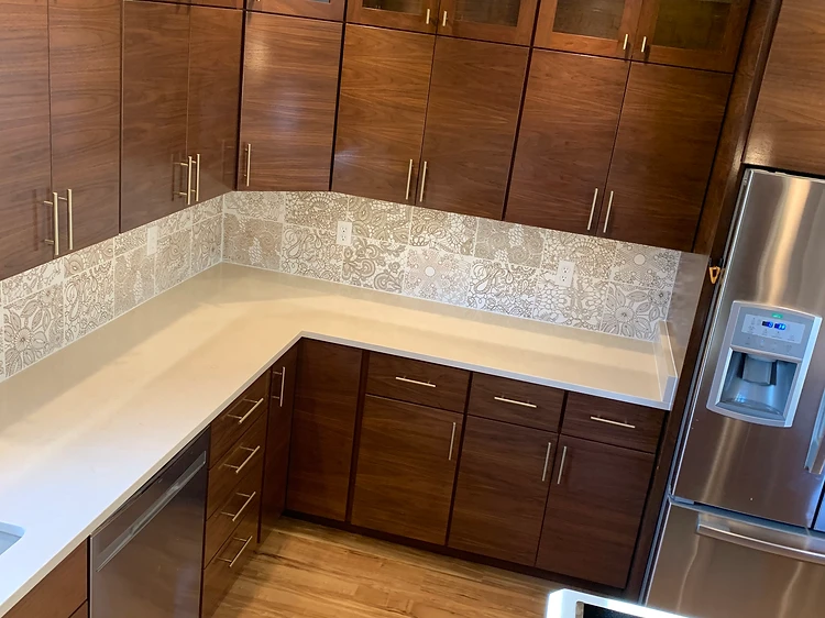 Wood Kitchen Island Renovation in Tampa, FL