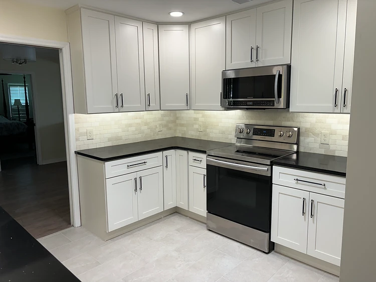 White Cabinet Kitchen Makeover in Ruskin, FL