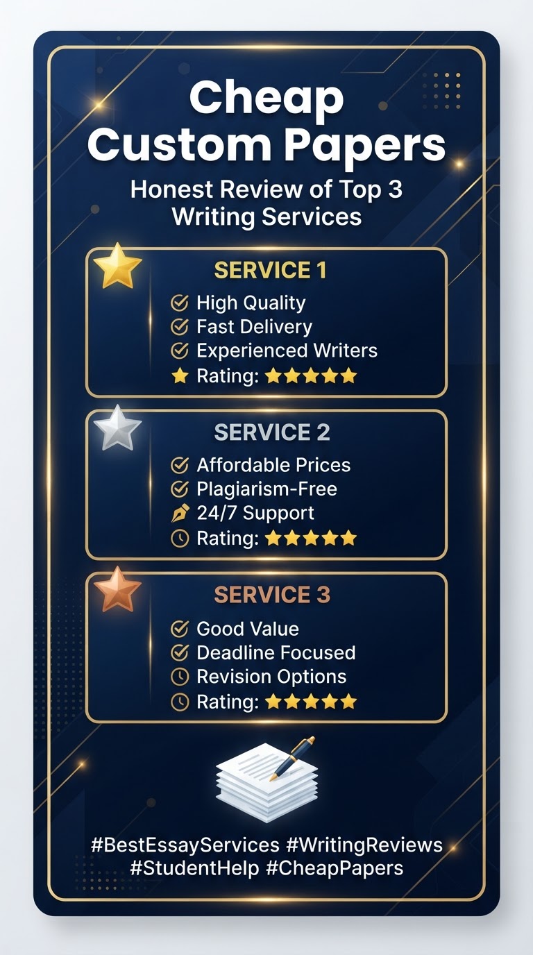 Cheap Custom Papers — Honest Review of Top 3 Writing Services