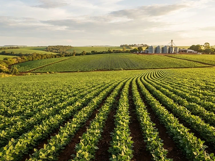 Brazilian agricultural landscape and logistics corridor