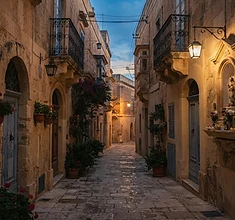 Mdina's old town streets