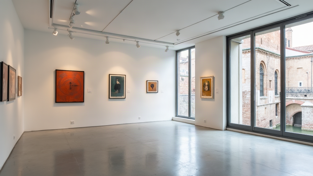 Contemporary art gallery space in Venice