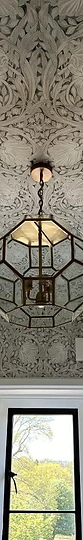 Ceiling light in hallway