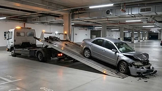 Enlèvement d'épave en parking souterrain à Lyon