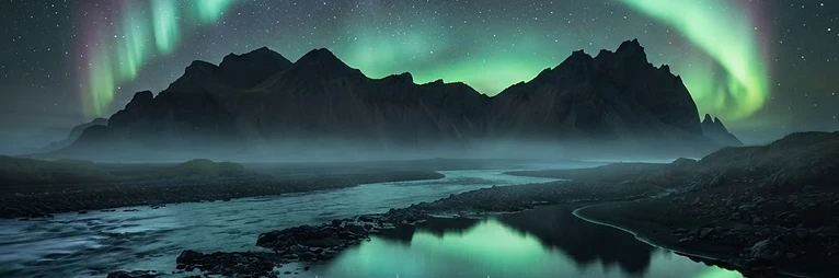 Northern lights over Iceland