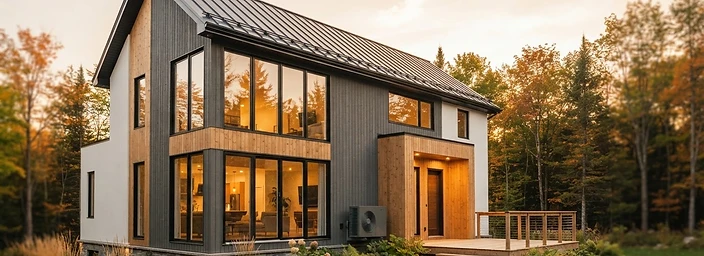 Maison écoénergétique moderne