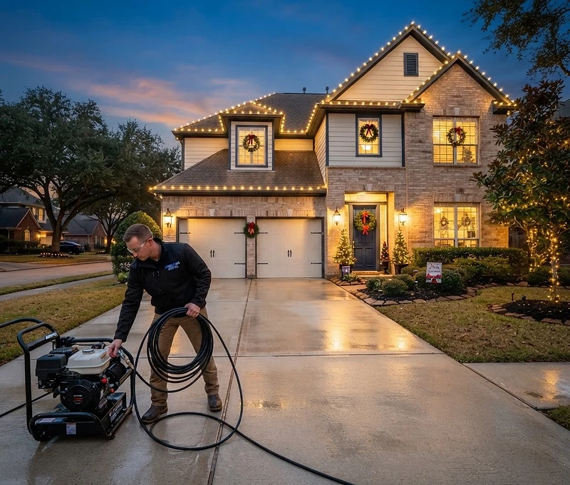 Freshly cleaned exterior property