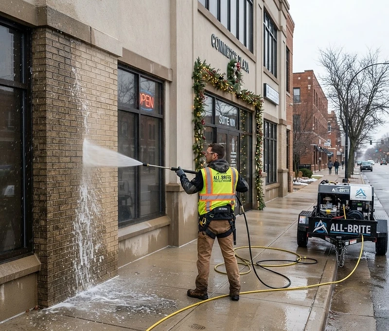 Freshly cleaned exterior property