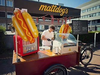 De bakfiets op straat