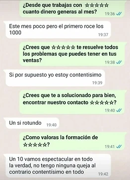 Reseña de alumno: casi 1000 € en su primer mes y contentísimo con la formación