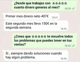 Reseña de alumno: 407 € netos el primer mes