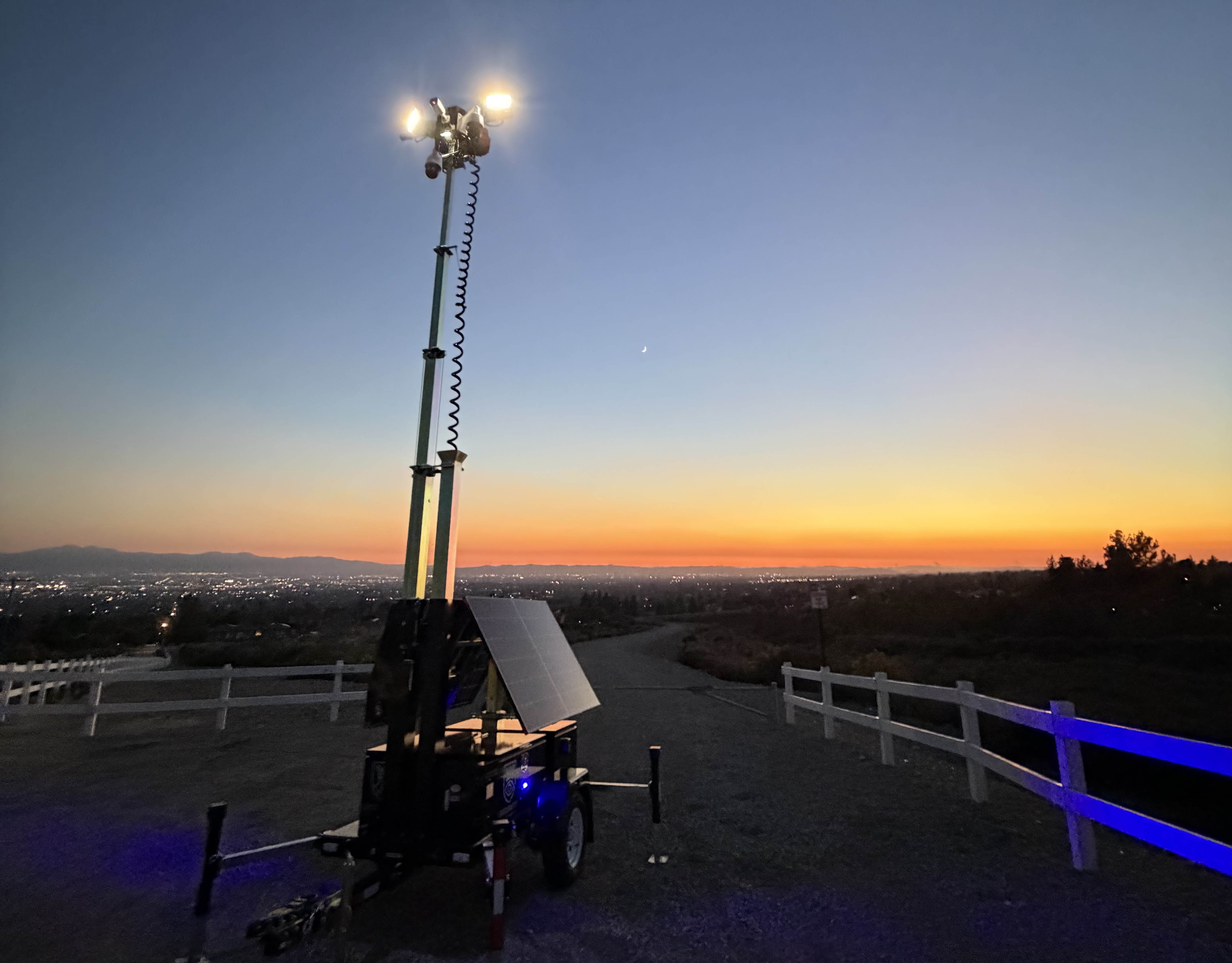 CastleWatch mobile solar security trailer unit