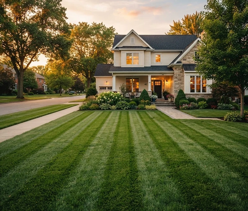 Freshly cleaned exterior property