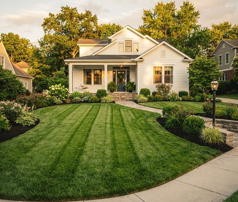 Freshly cleaned exterior property