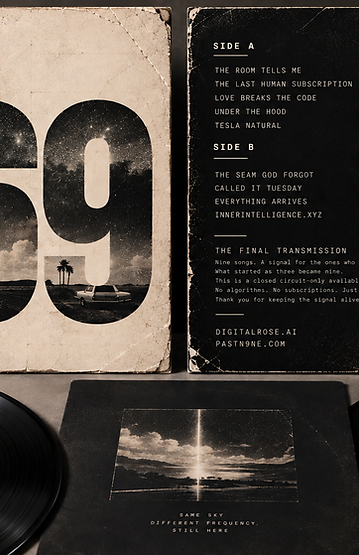 Digital Rose — 369 vinyl record set: gatefold jacket and two black discs with desert-road artwork.