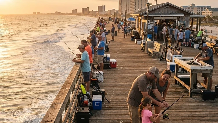 Cherry Grove Pier Fishing — fishing