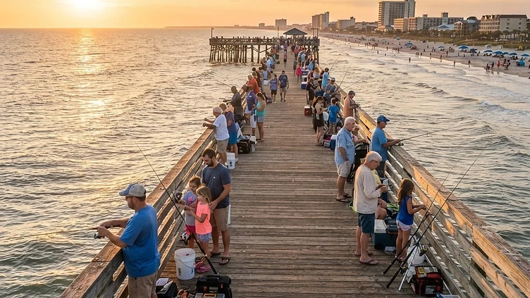 Surfside Pier Fishing — fishing