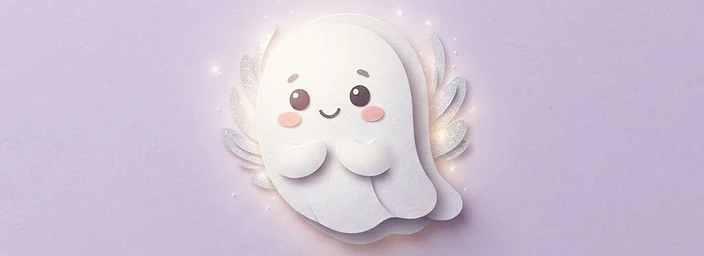 The Ghost Who Was Afraid of the Dark — illustrated character