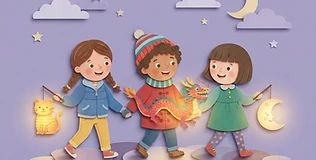 The Midnight Lantern Parade — illustrated character