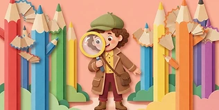 The Pencil Forest Mystery — illustrated character