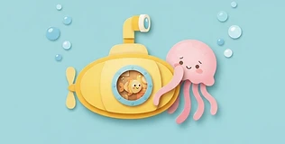 The Brave Little Submarine — illustrated character