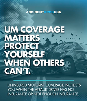 UM Coverage Matters — flyer explaining uninsured motorist coverage and how it protects you
