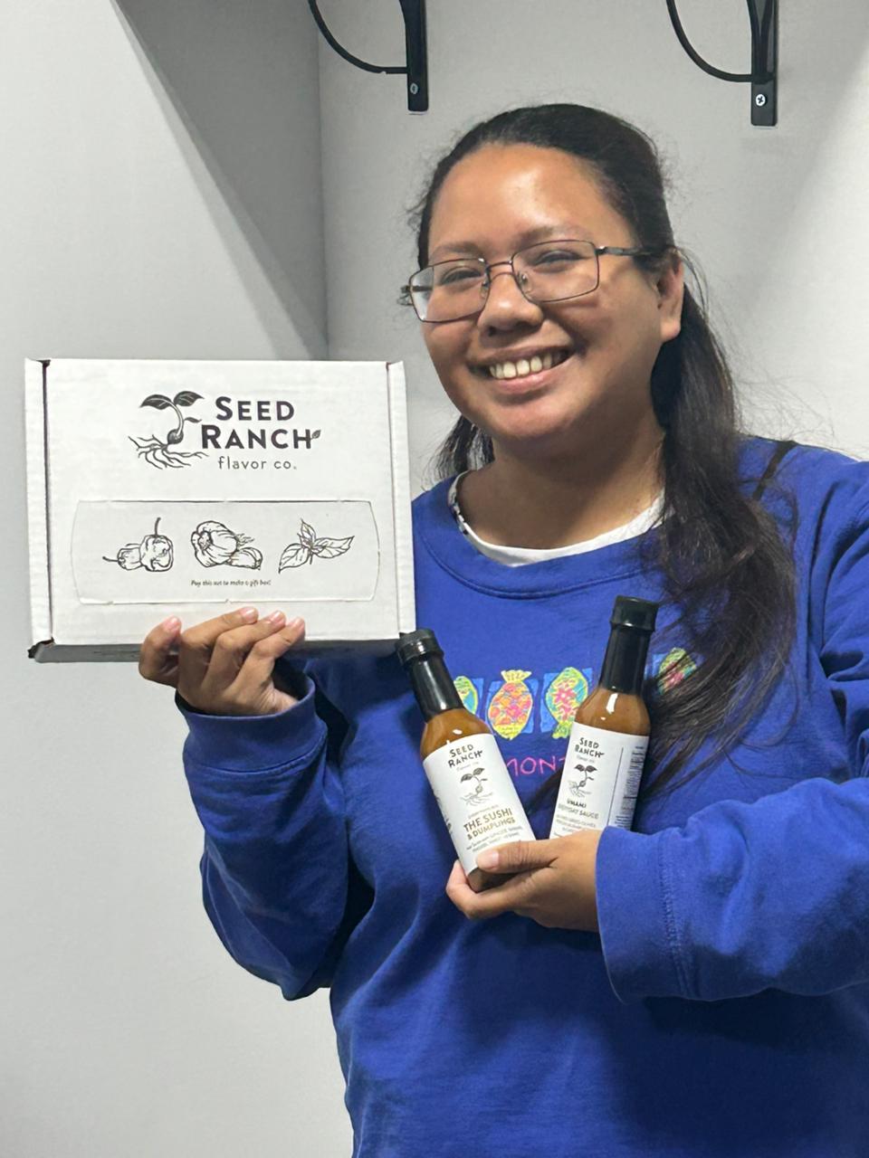 Assistant trying a client's product