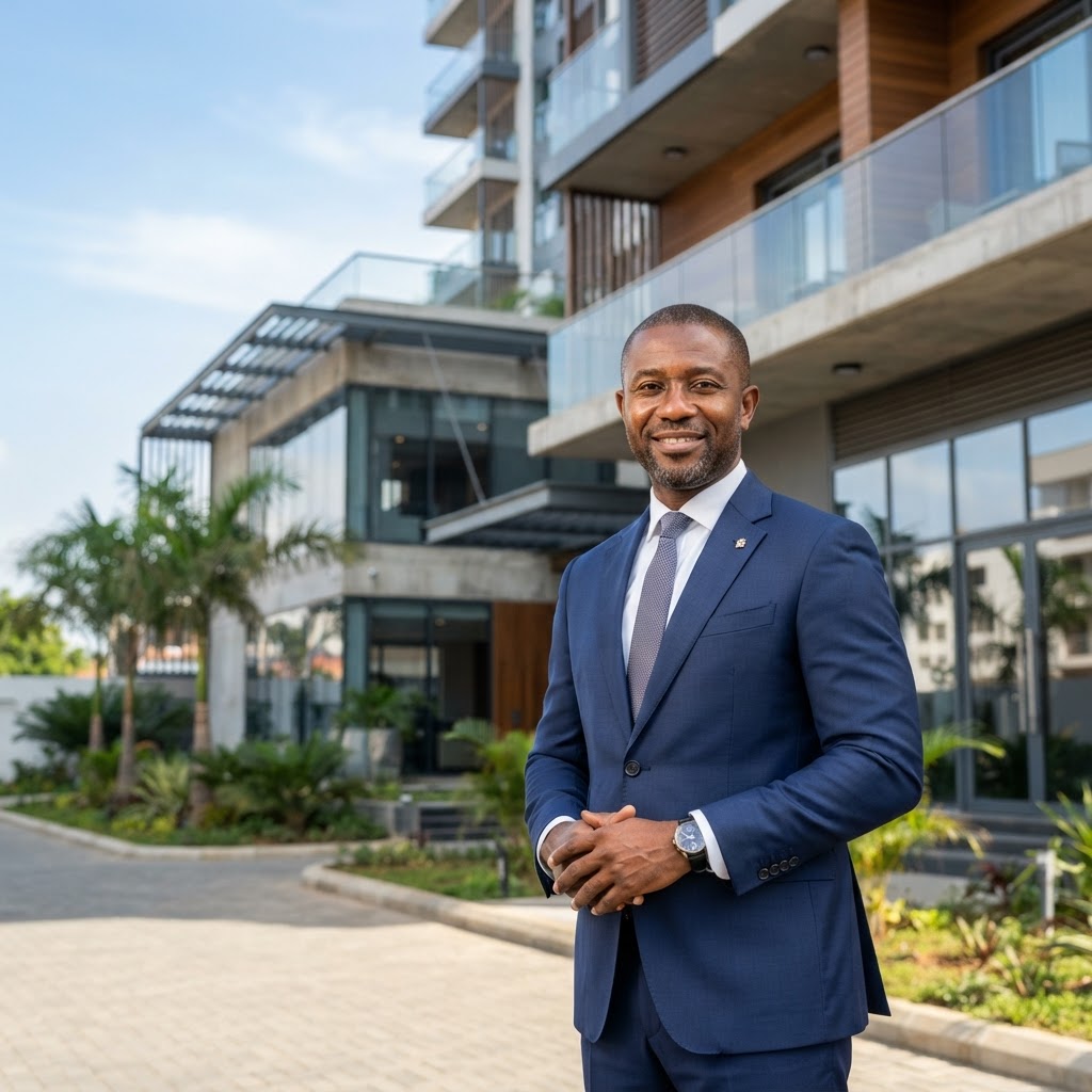 Ghanaian male construction CEO portrait