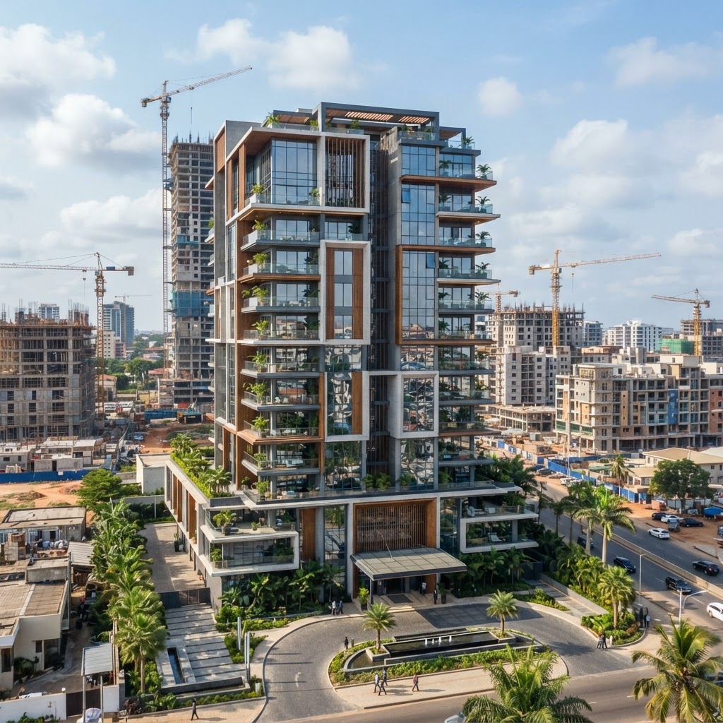 accra construction skyline