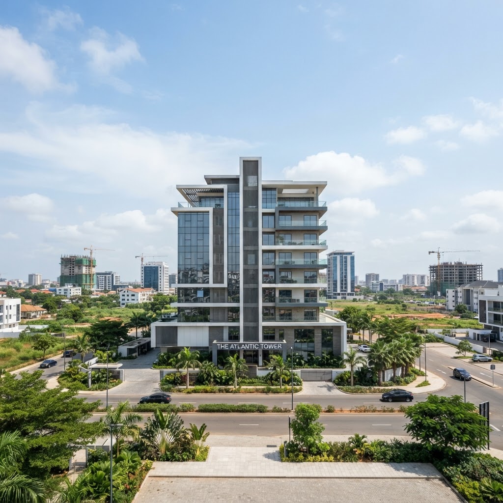 accra construction skyline