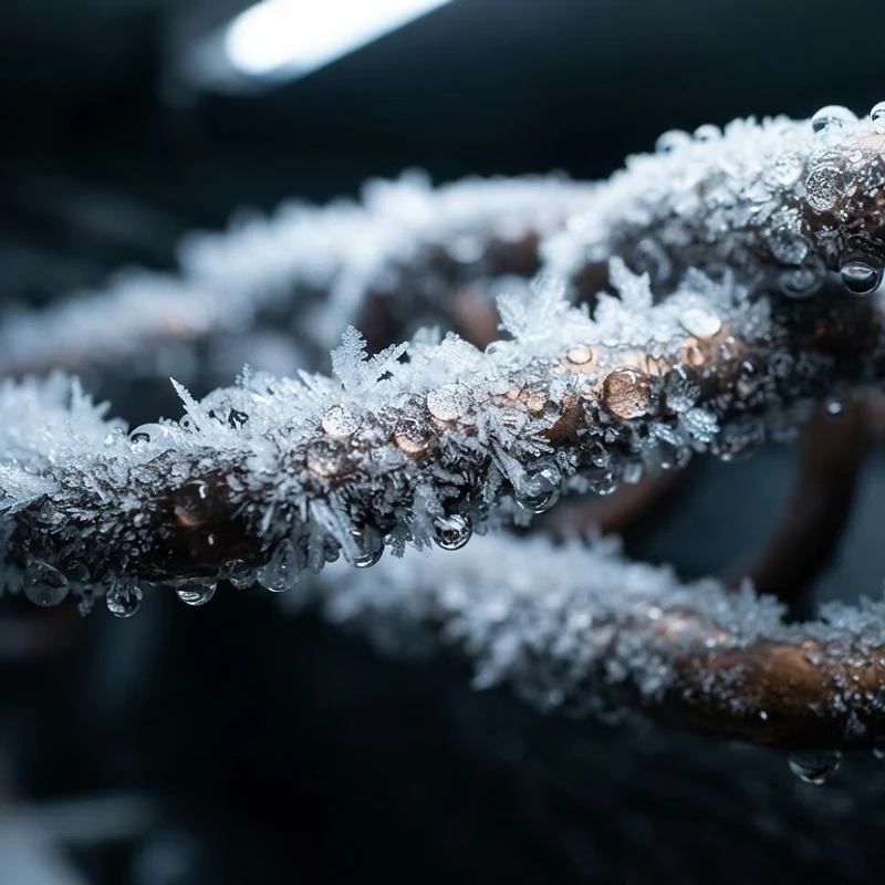 Industrial refrigeration cooling coils with frost