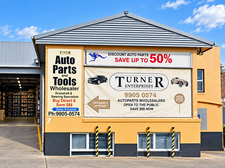 Turner Enterprises storefront at 7 West Street, Brookvale