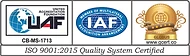 ISO 9001:2015 Quality System Certified — UAF & IAF accredited, Globus Certifications