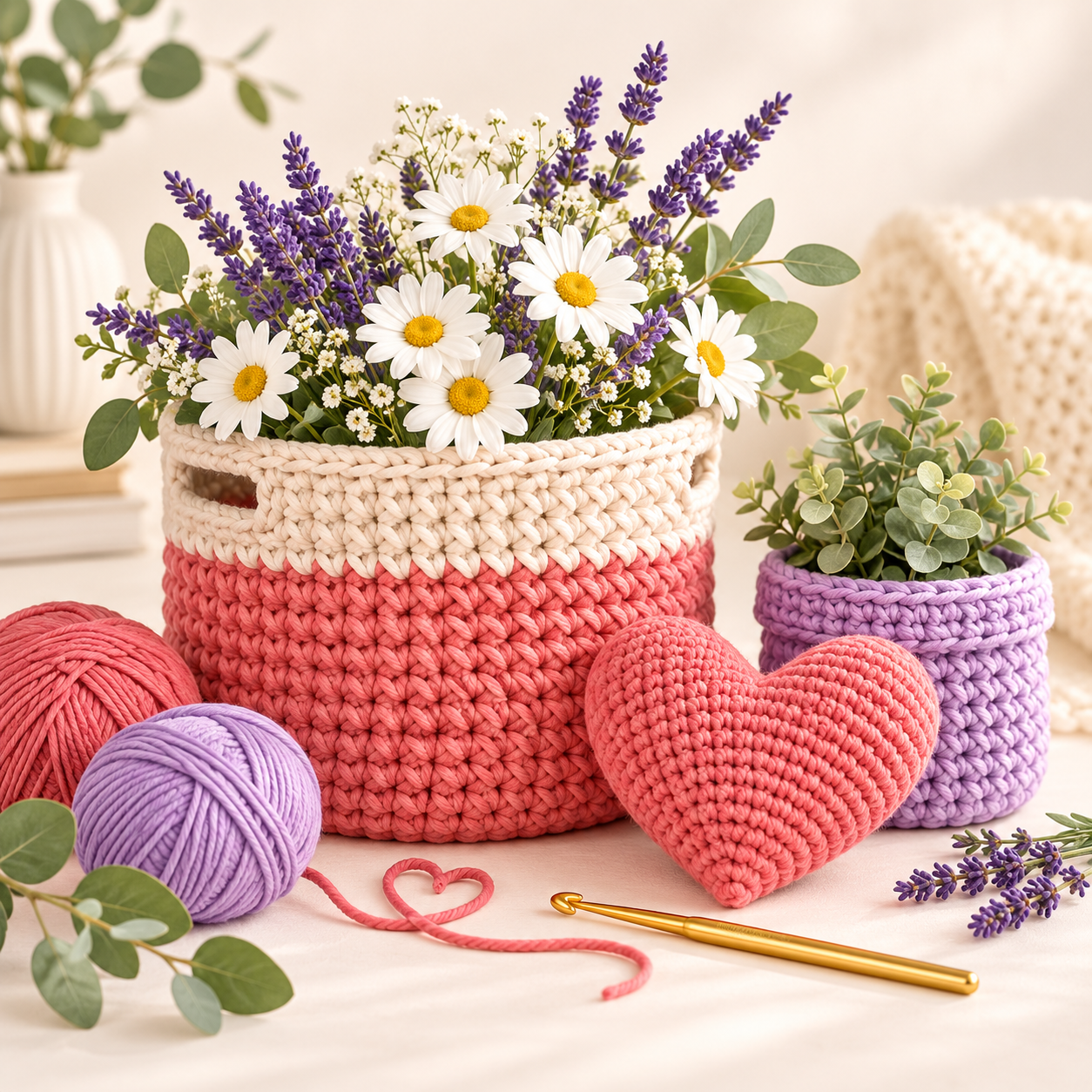Coelhinha amigurumi artesanal do Ateliê Fios e Sonhos