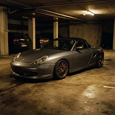 Underground night shoot — new wheels and a 30mm drop finally dialled in.