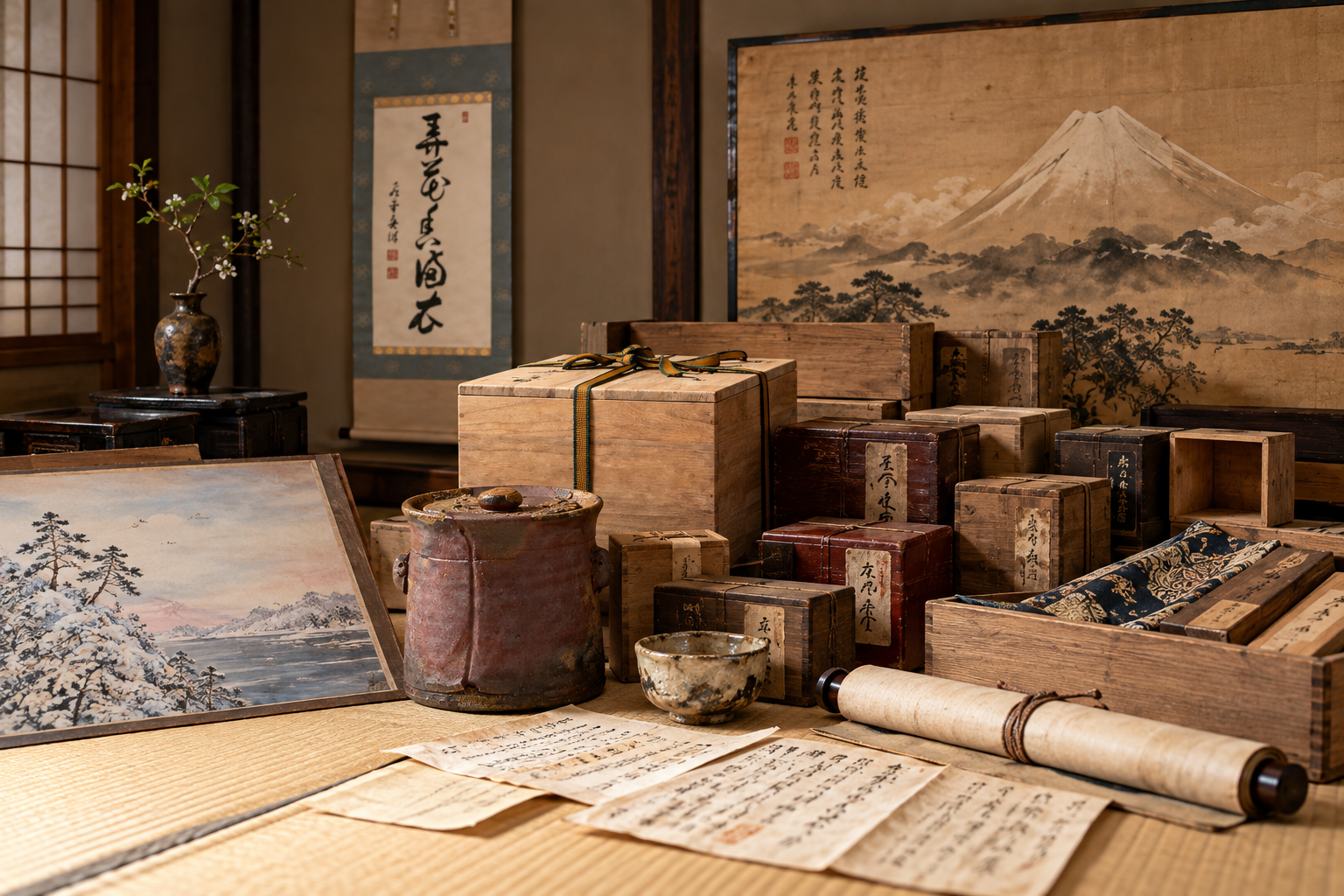実家の片付け前の骨董品のご相談｜遺品整理・蔵整理の仕分け｜岡山の