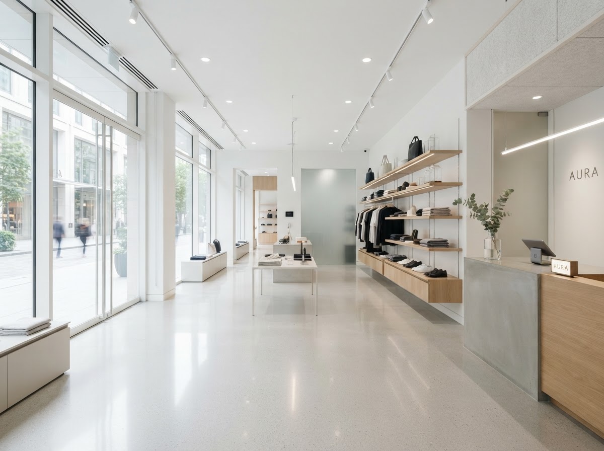 Clean retail premises