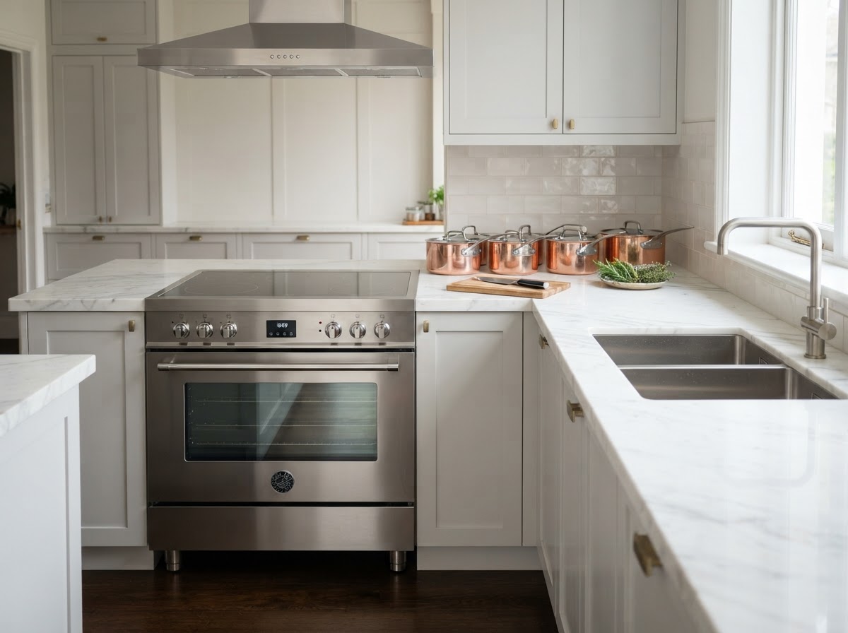 Deep cleaning a kitchen
