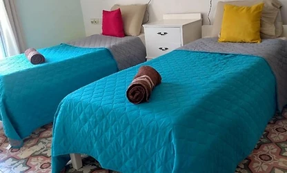 Two single beds