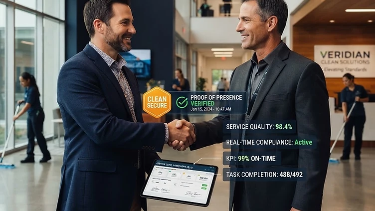 Stop Competing on Price: How Proof of Presence Transforms Janitorial Contracts