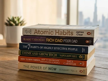 Atomic Habits + Rich Dad Set - 6 Book Bundle