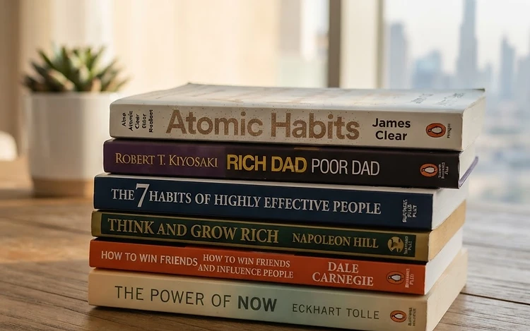 Atomic Habits + Rich Dad Set - 6 Book Bundle