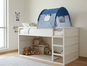 IKEA Kura Loft Bed + Tent - Kids Room
