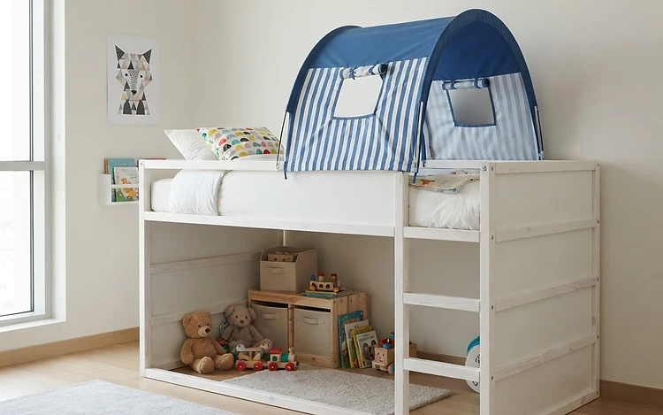IKEA Kura Loft Bed + Tent - Kids Room